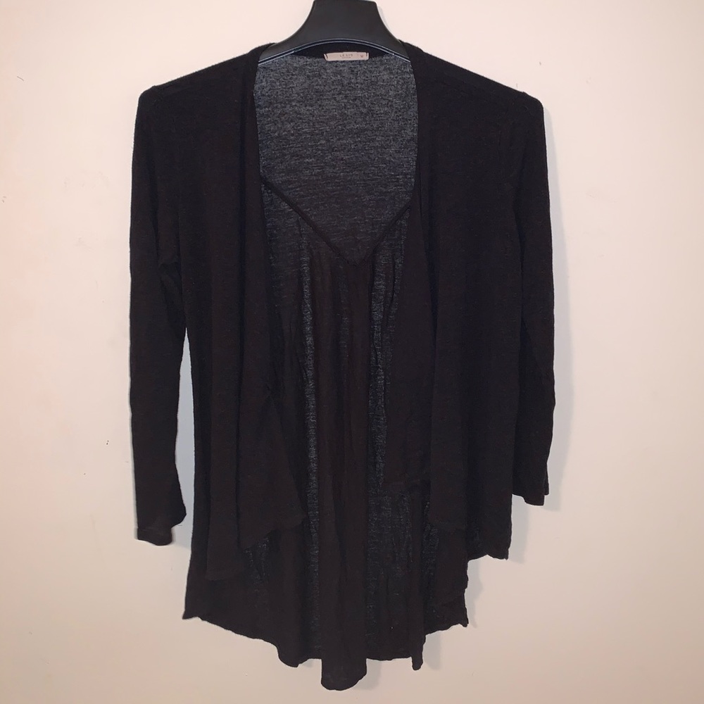 Black Cardigan Sweater
